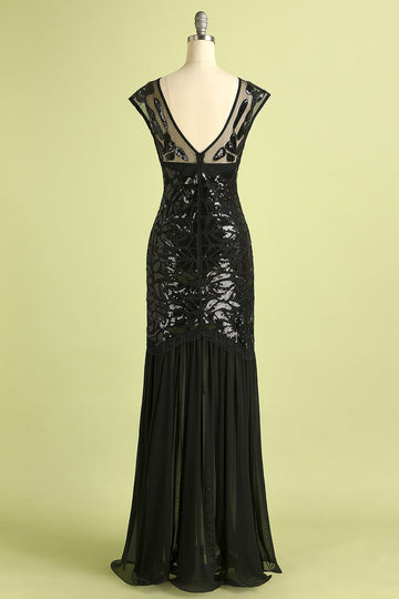 Rétro Robe de Soirée Années 20 A Paillettes